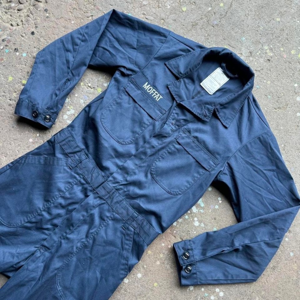 Navy blue coveralls